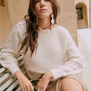 Sezane Stacy Pull *new* Ecru